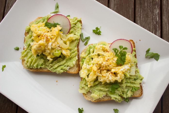 Morgenmad - toast, avocado og æg